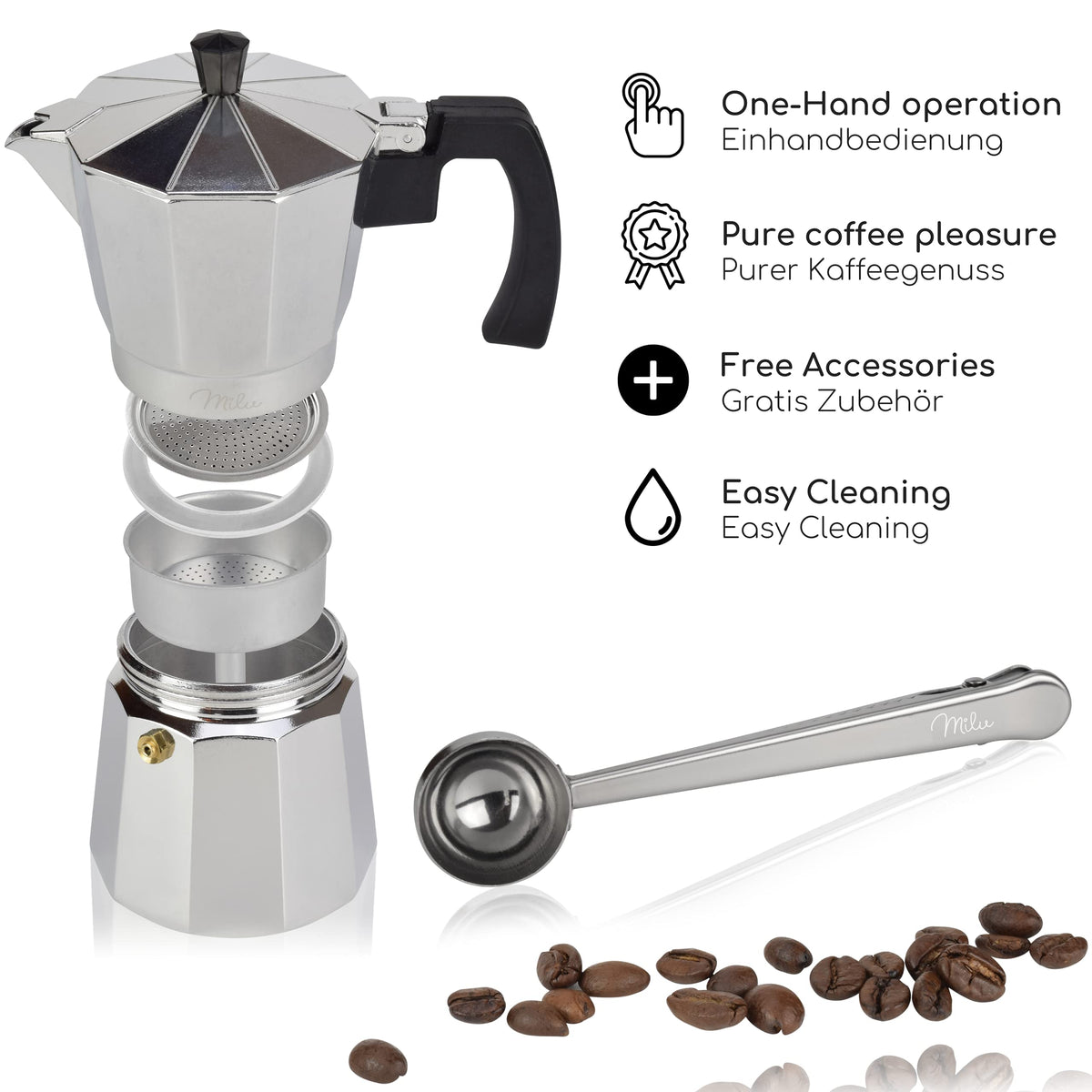 Espressokocher (No Induktion) 2 - 9 Tassen