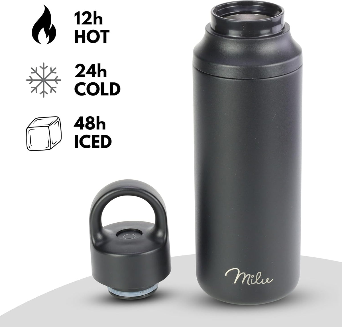 Milu Thermosflasche Isolierflasche 600ml, 750ml