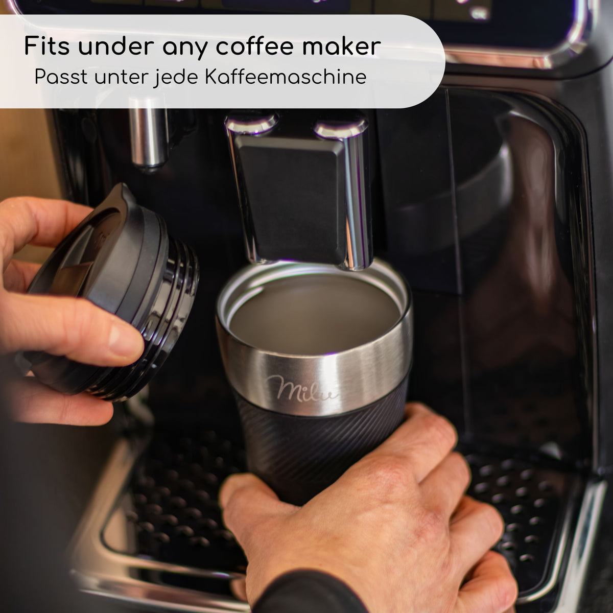 Milu Thermobecher Kaffee to go - 210ml - 100% Auslaufsicher