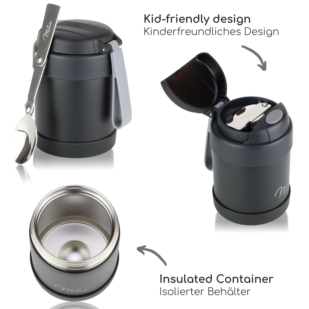 Milu® Thermobehälter für Essen Kinder (300 ml)