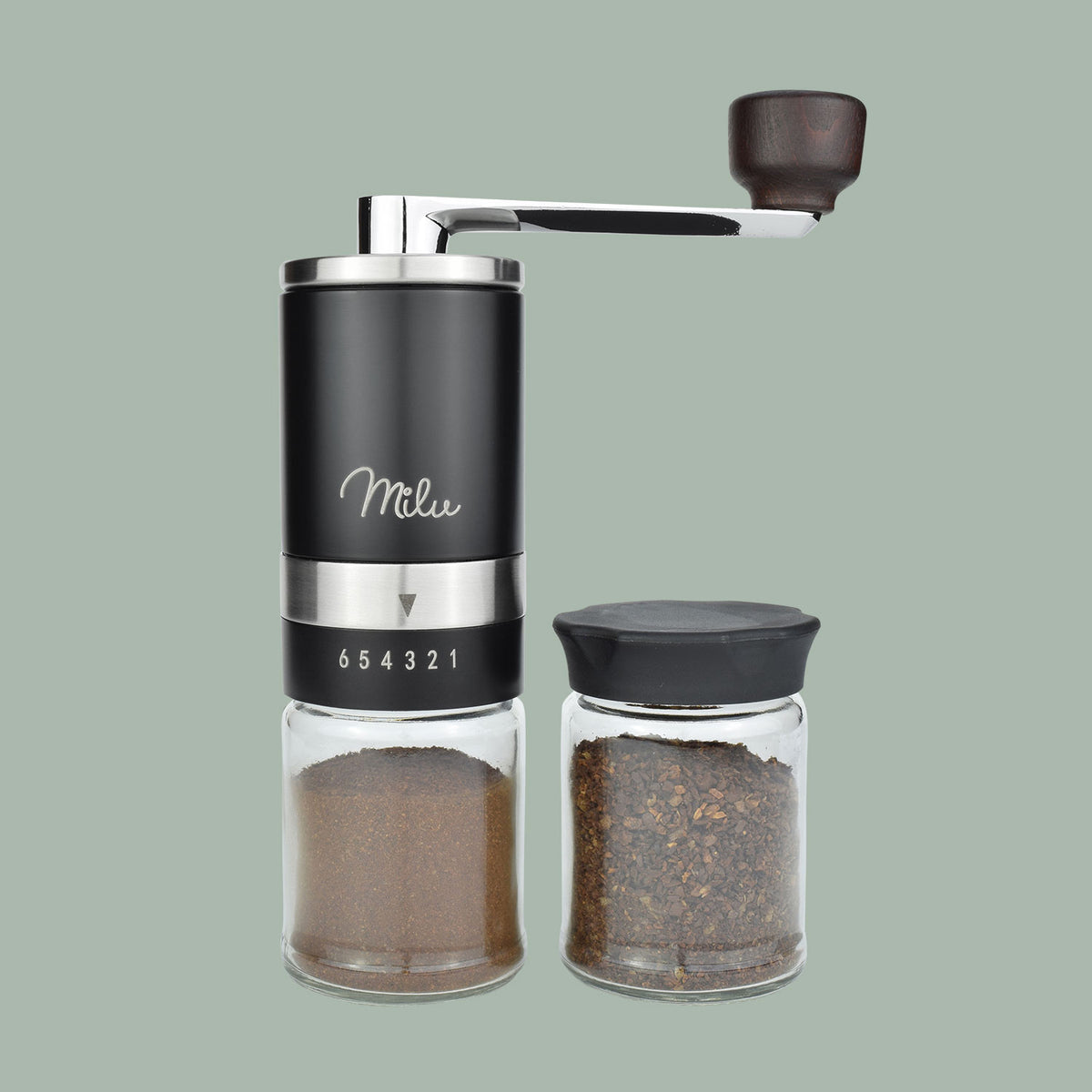 Manuelle Kaffeemühle Edelstahl mit Keramik Mahlwerk