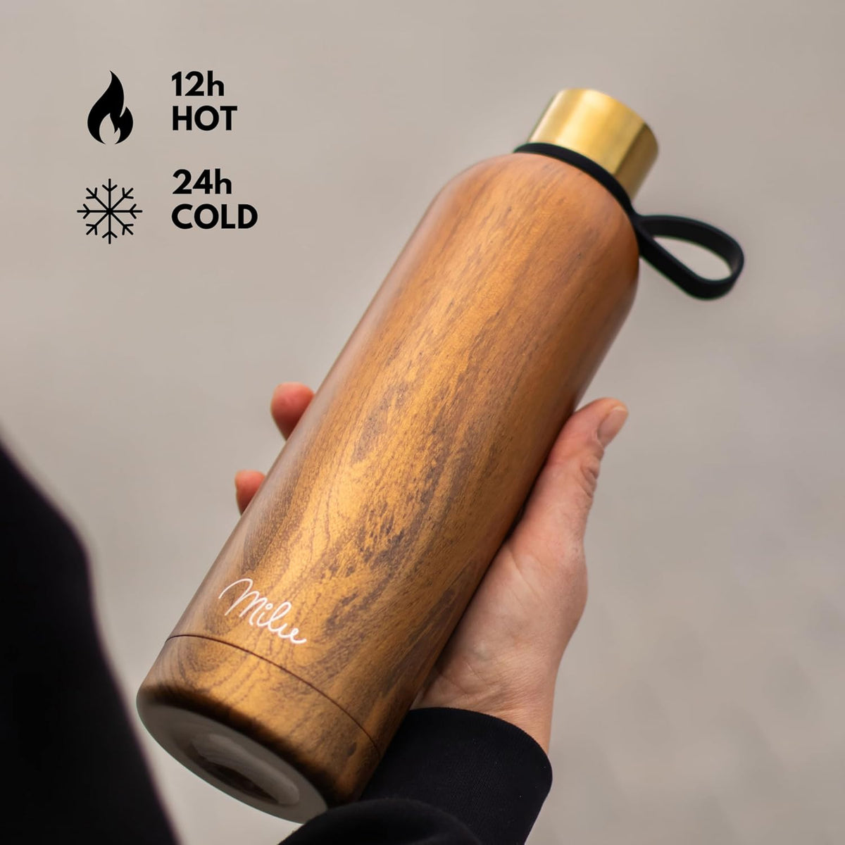 Ersatzdeckel für Milu Edelstahl Trinkflasche 500ml, 750ml, 1000ml (T9)