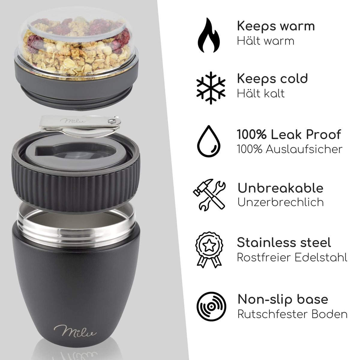 Müslibecher 400ml personalisiert