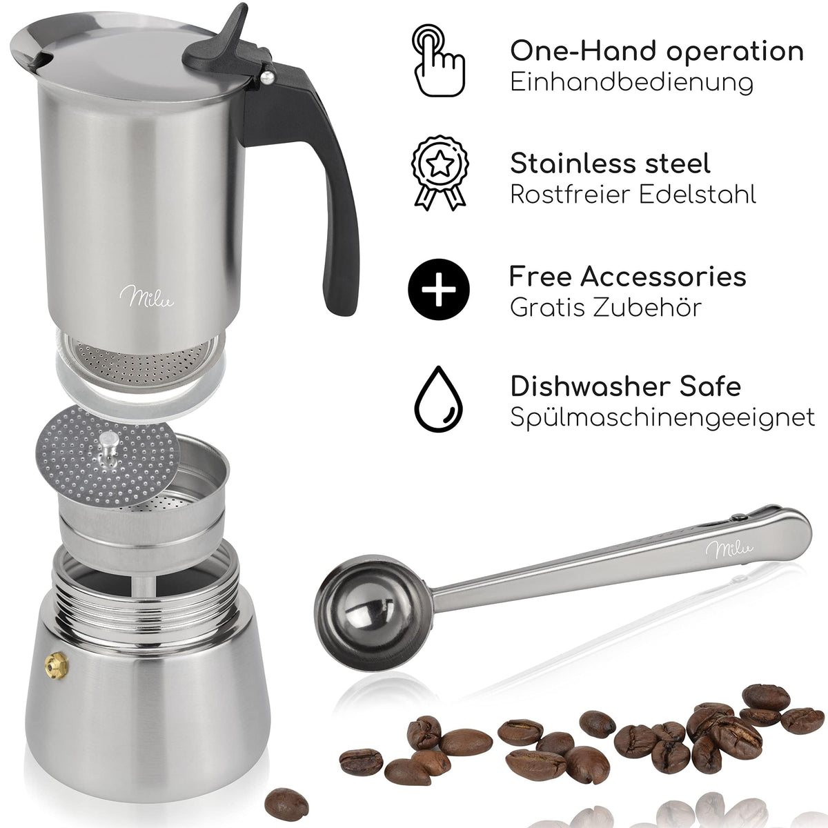 Espressokocher Induktion geeignet personalisiert