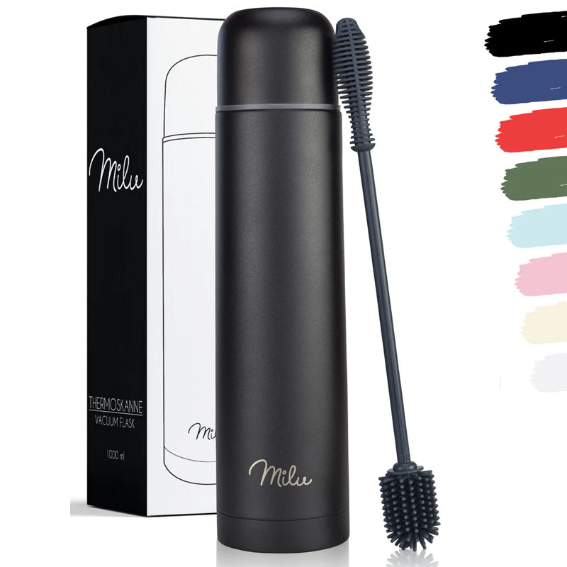 Milu Thermosflasche Thermoskanne Isolierflasche 1L, 750ml, 500ml